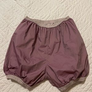 Reversible Bullet Pointe Garbage Bag Shorts